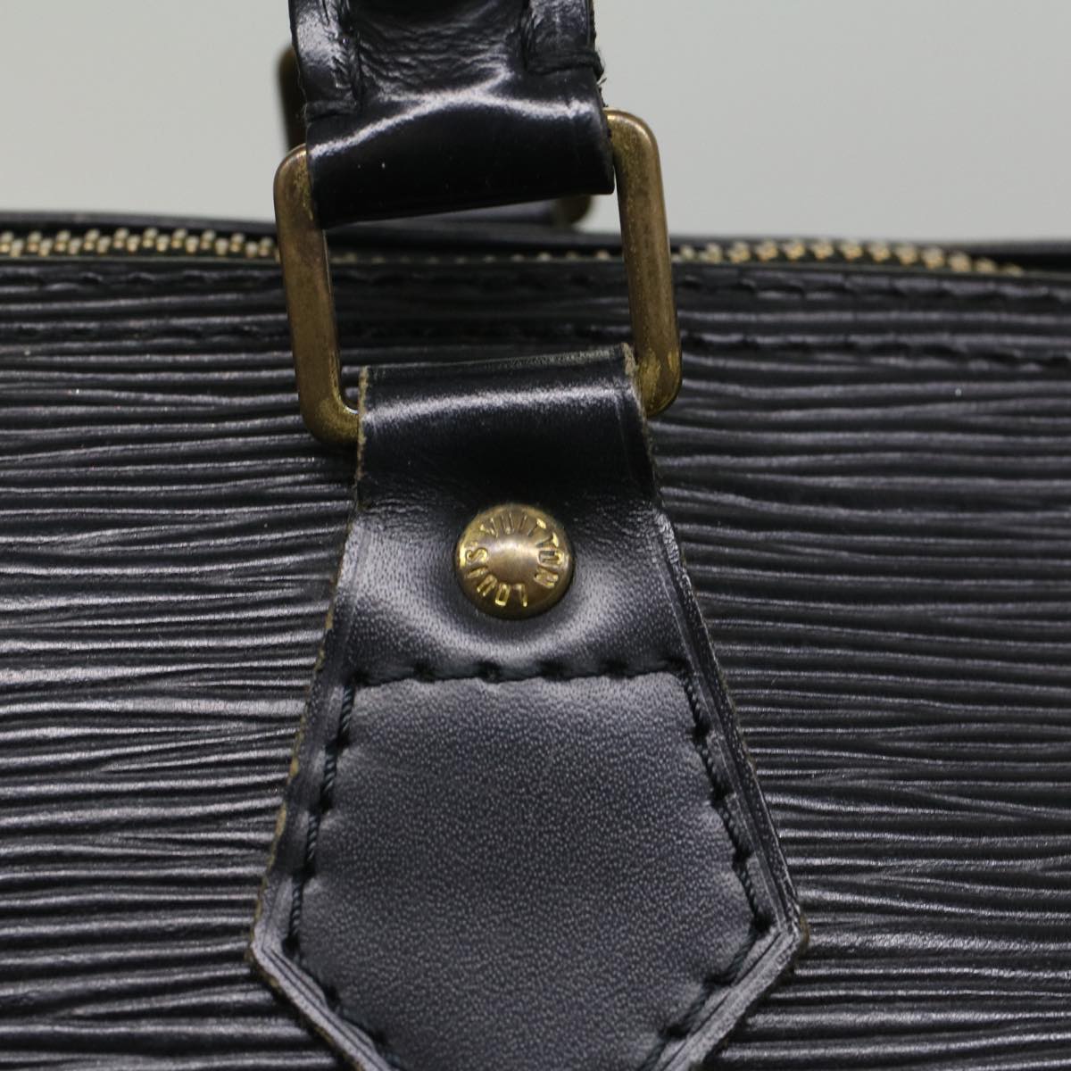 LOUIS VUITTON Epi Speedy 30 Hand Bag Noir black M43002 LV Auth ki3374