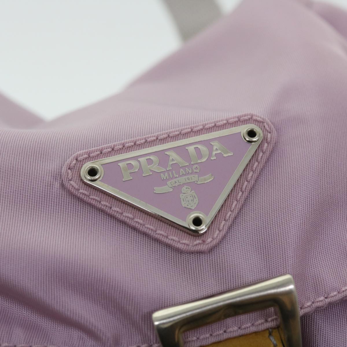 PRADA Backpack Nylon Pink Auth ki3411