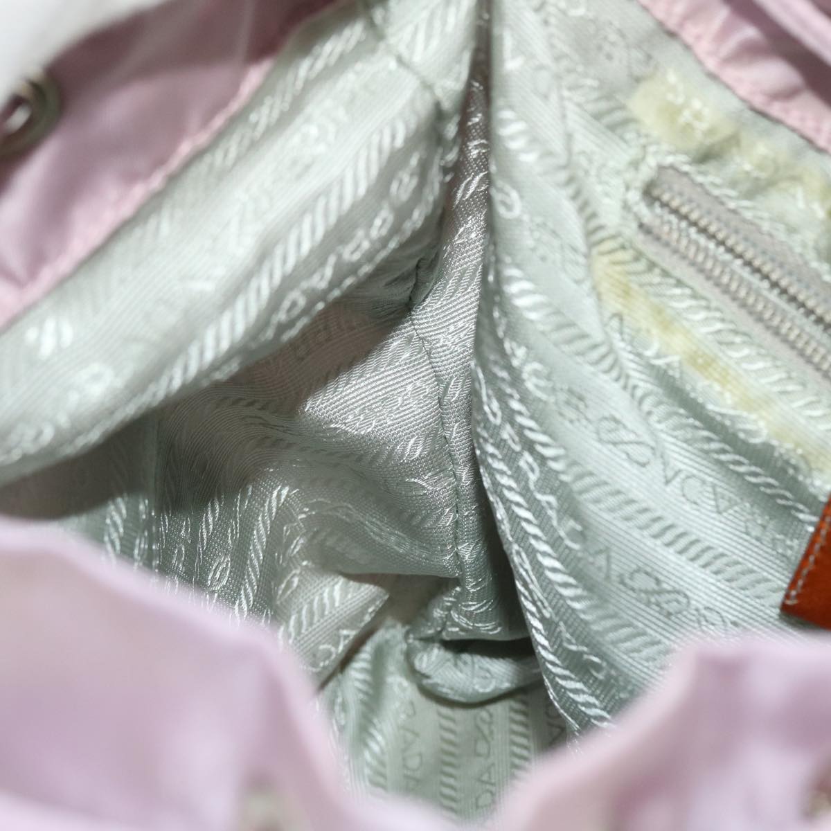 PRADA Backpack Nylon Pink Auth ki3411