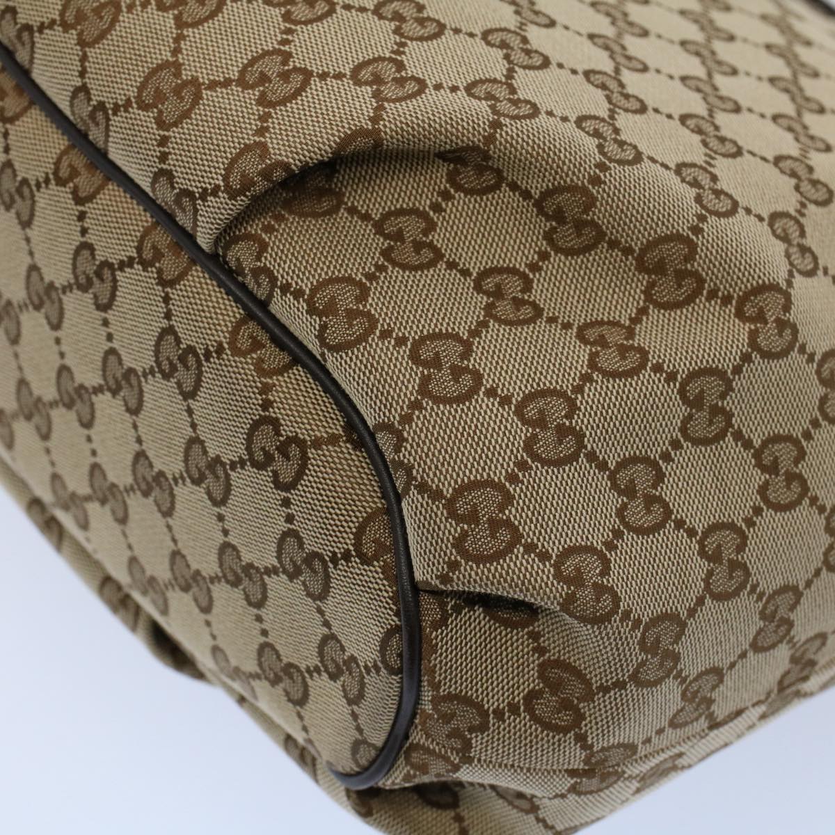 GUCCI GG Canvas Shoulder Bag Beige 388930 Auth ki3436