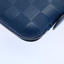 LOUIS VUITTON Damier Infini Organizer Atholl Clutch Bag Blue N41396 Auth ki3459-7
