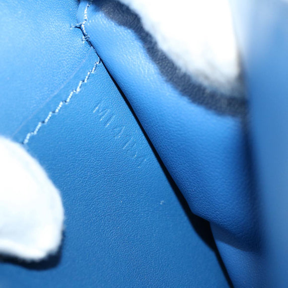 LOUIS VUITTON Damier Infini Organizer Atholl Clutch Bag Blue N41396 Auth ki3459