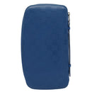 LOUIS VUITTON Damier Infini Organizer Atholl Clutch Bag Blue N41396 Auth ki3459-2