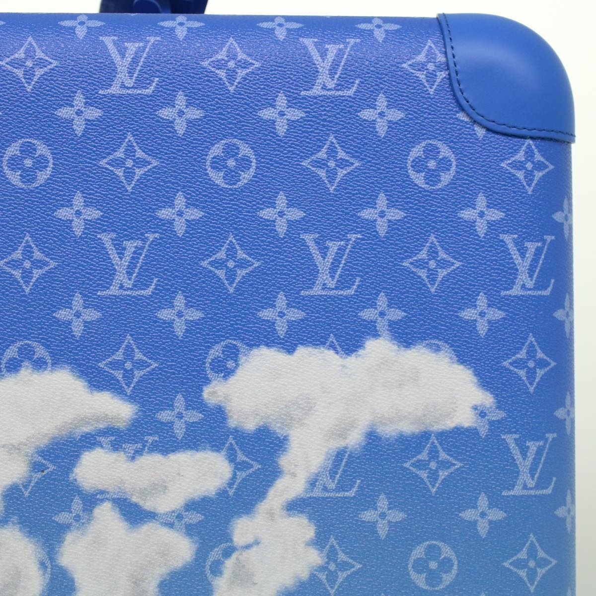 LOUIS VUITTON Monogram Clouds Horizon 55 Suitcase Blue M20411 LV Auth ki3461A