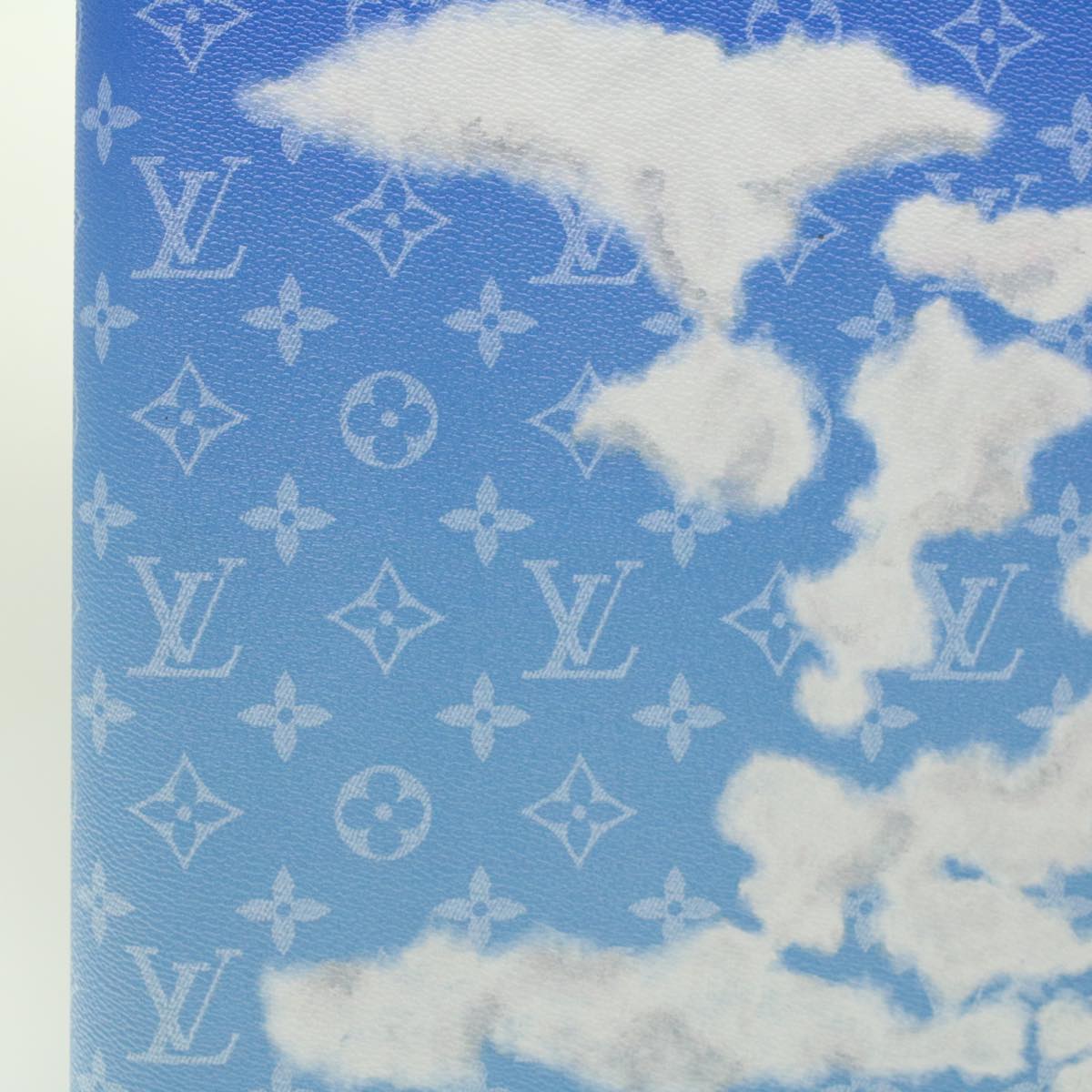 LOUIS VUITTON Monogram Clouds Horizon 55 Suitcase Blue M20411 LV Auth ki3461A