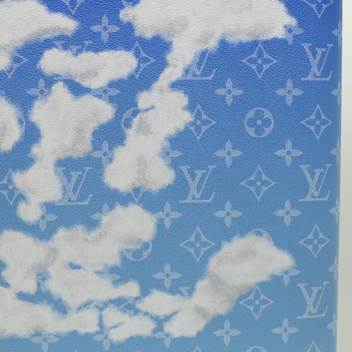 LOUIS VUITTON Monogram Clouds Horizon 55 Suitcase Blue M20411 LV Auth ki3461A