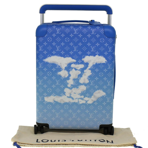 LOUIS VUITTON Monogram Clouds Horizon 55 Suitcase Blue M20411 LV Auth ki3461SM