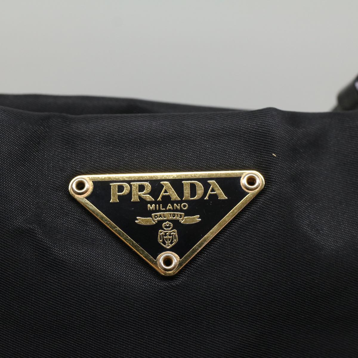 PRADA Tote Bag Nylon Black Auth ki3482