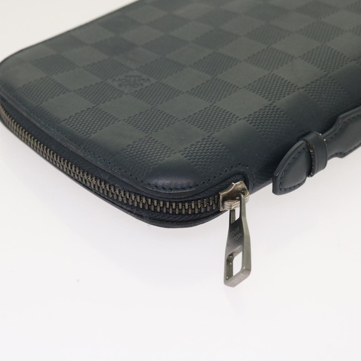 LOUIS VUITTON Damier Infini Organizer Atholl Clutch Bag Black N41382 Auth ki3504