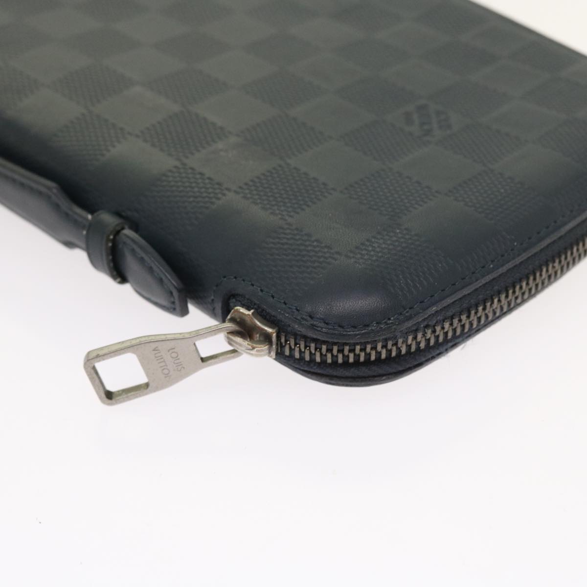 LOUIS VUITTON Damier Infini Organizer Atholl Clutch Bag Black N41382 Auth ki3504