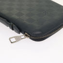 LOUIS VUITTON Damier Infini Organizer Atholl Clutch Bag Black N41382 Auth ki3504-17