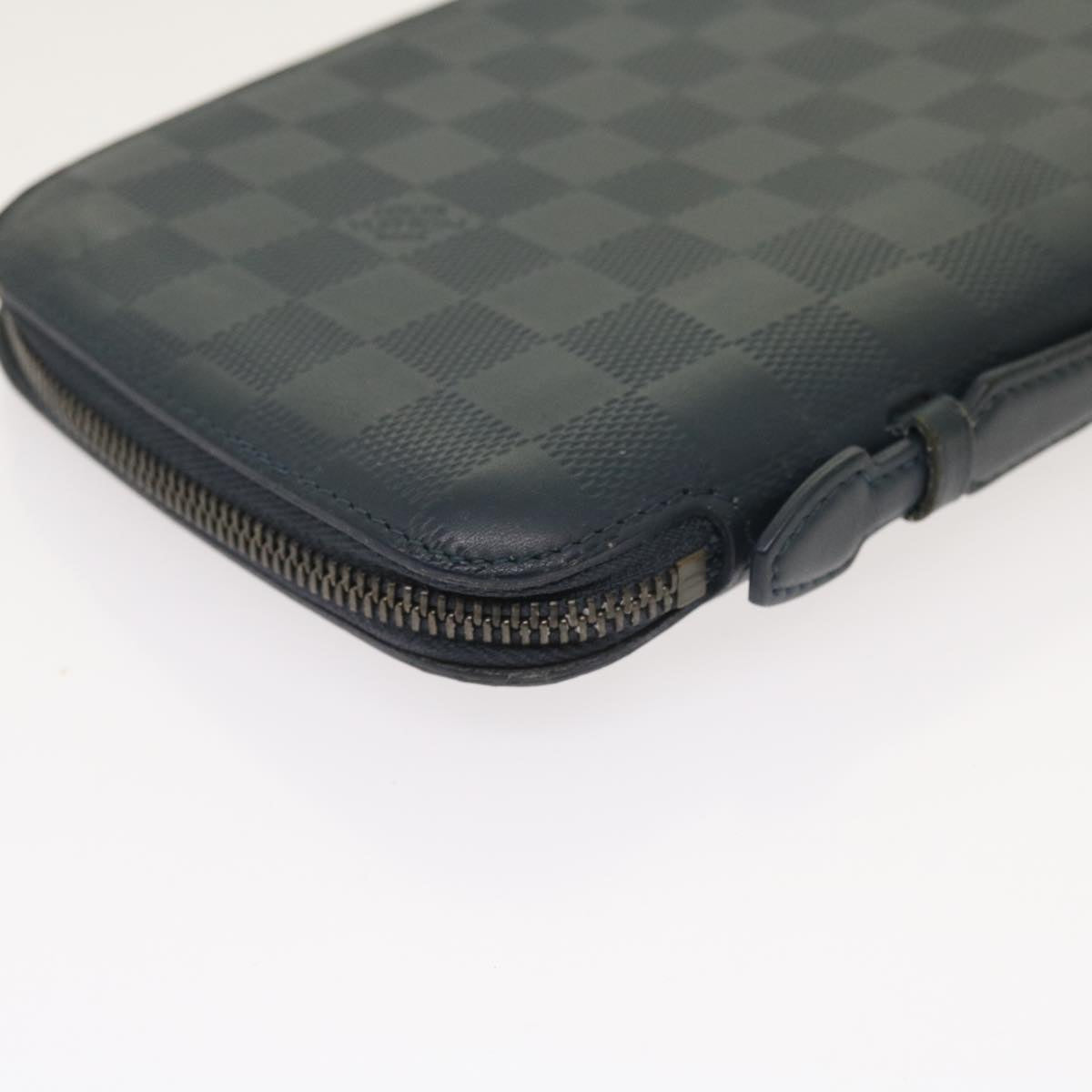 LOUIS VUITTON Damier Infini Organizer Atholl Clutch Bag Black N41382 Auth ki3504