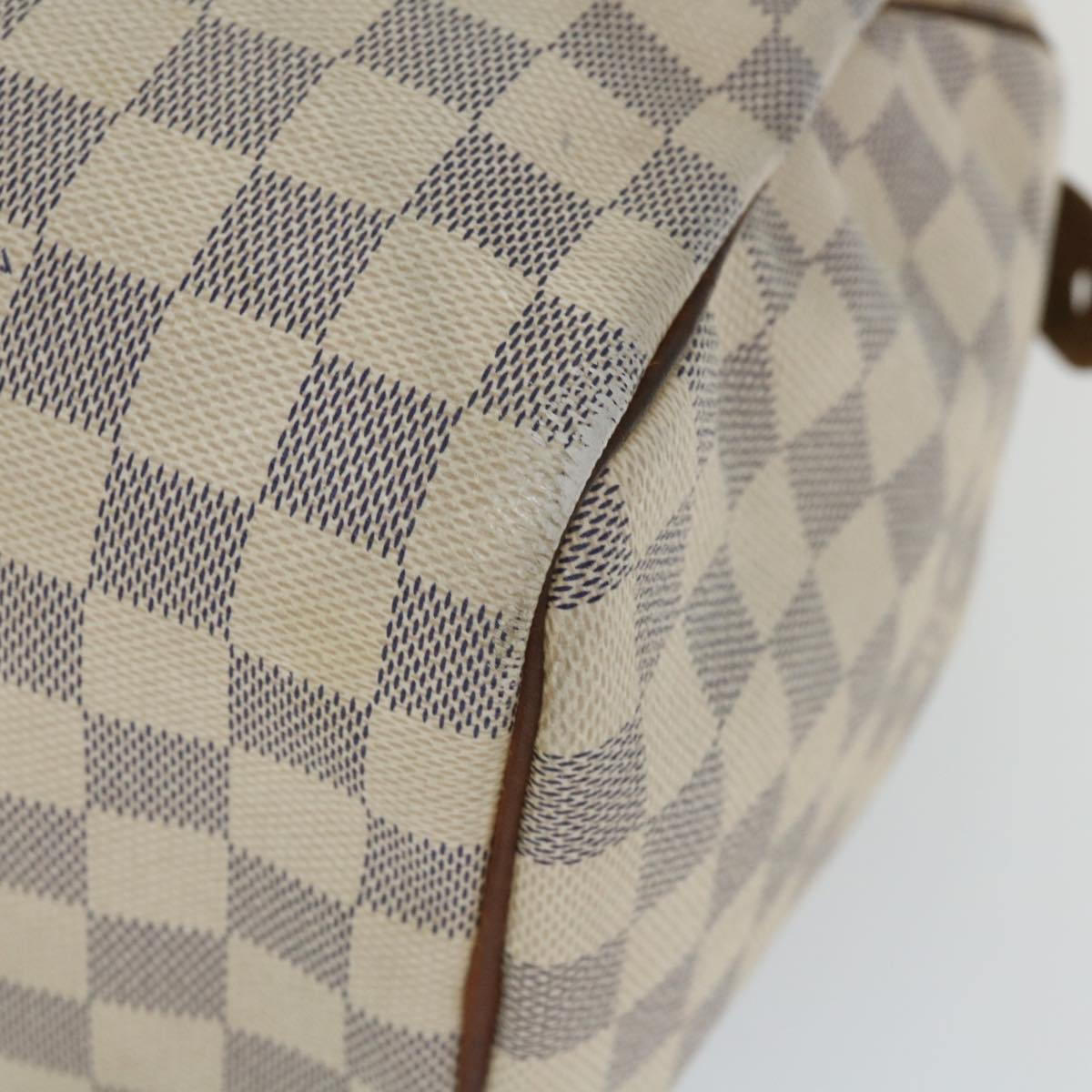 LOUIS VUITTON Damier Azur Speedy 30 Hand Bag N41533 LV Auth ki3543