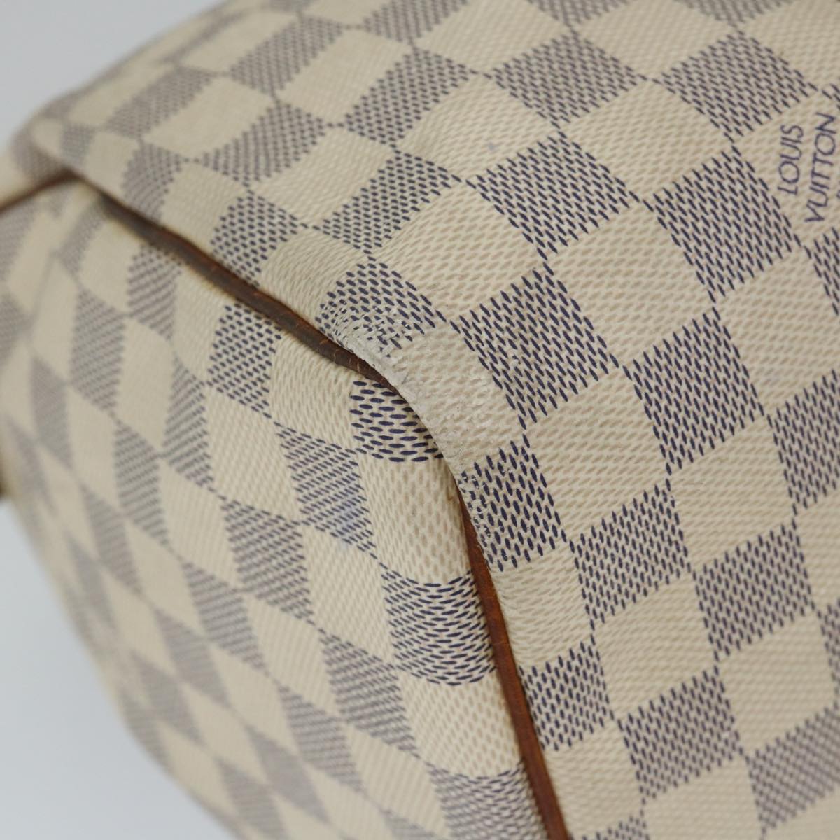 LOUIS VUITTON Damier Azur Speedy 30 Hand Bag N41533 LV Auth ki3543