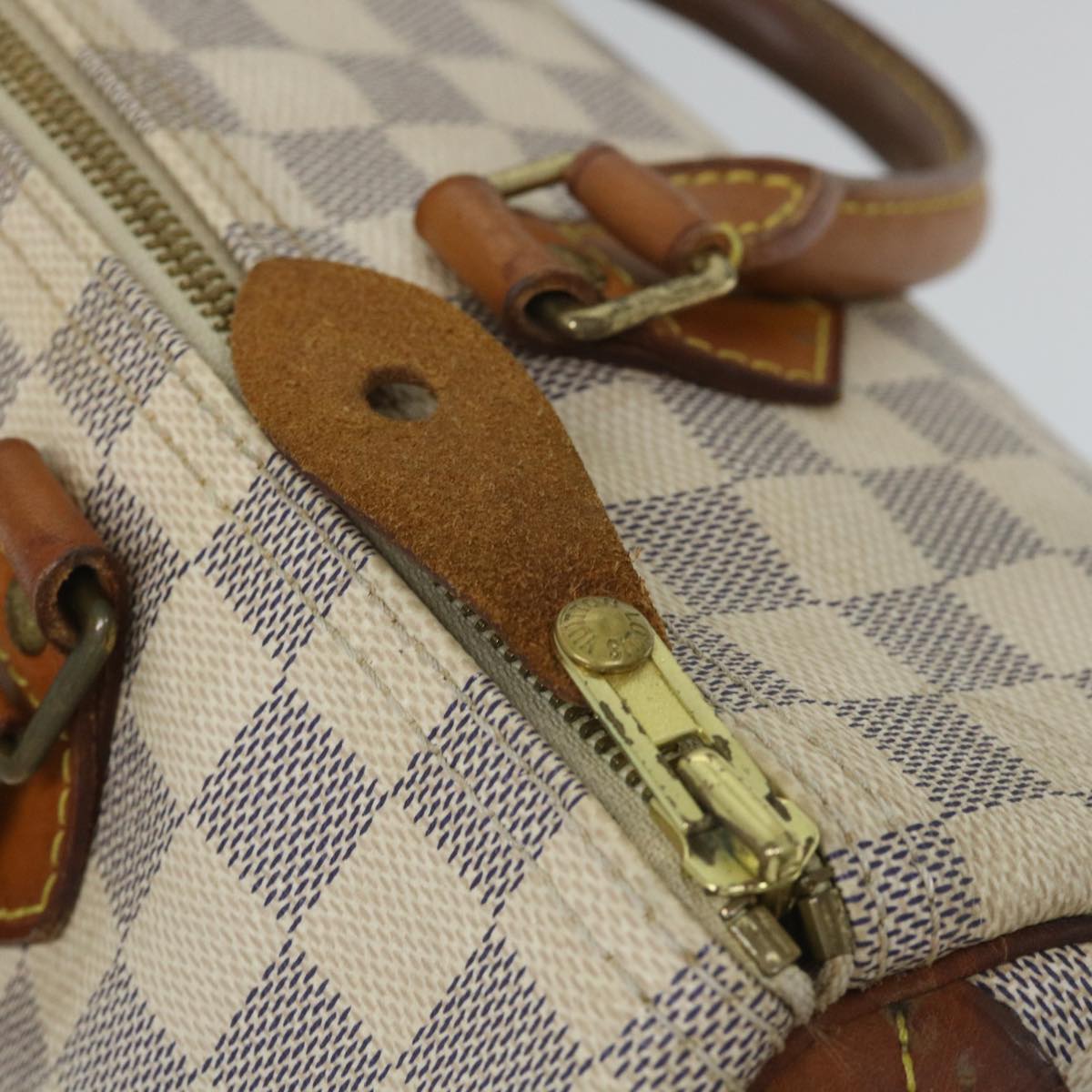 LOUIS VUITTON Damier Azur Speedy 30 Hand Bag N41533 LV Auth ki3543