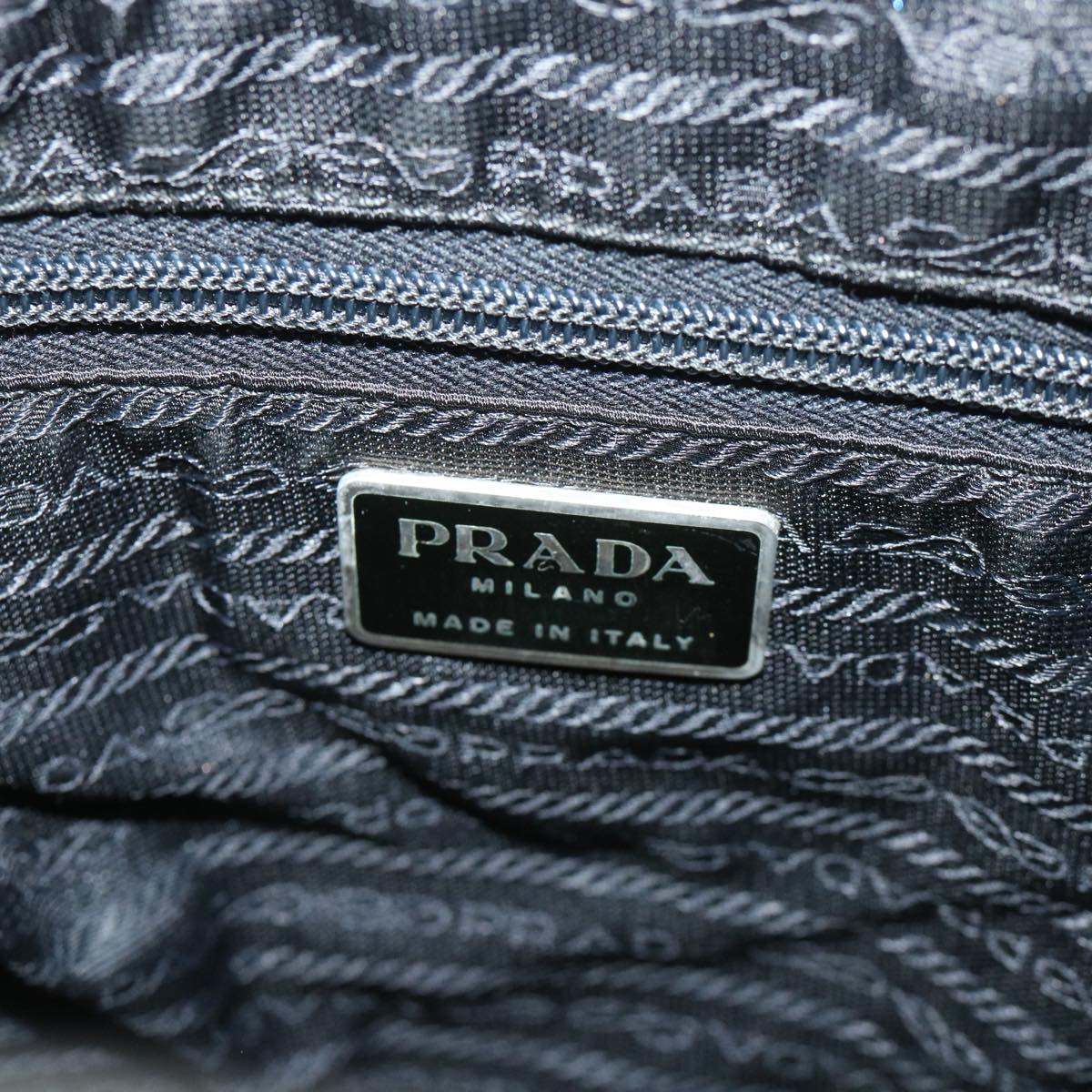 PRADA Shoulder Bag Nylon Black Auth ki3577