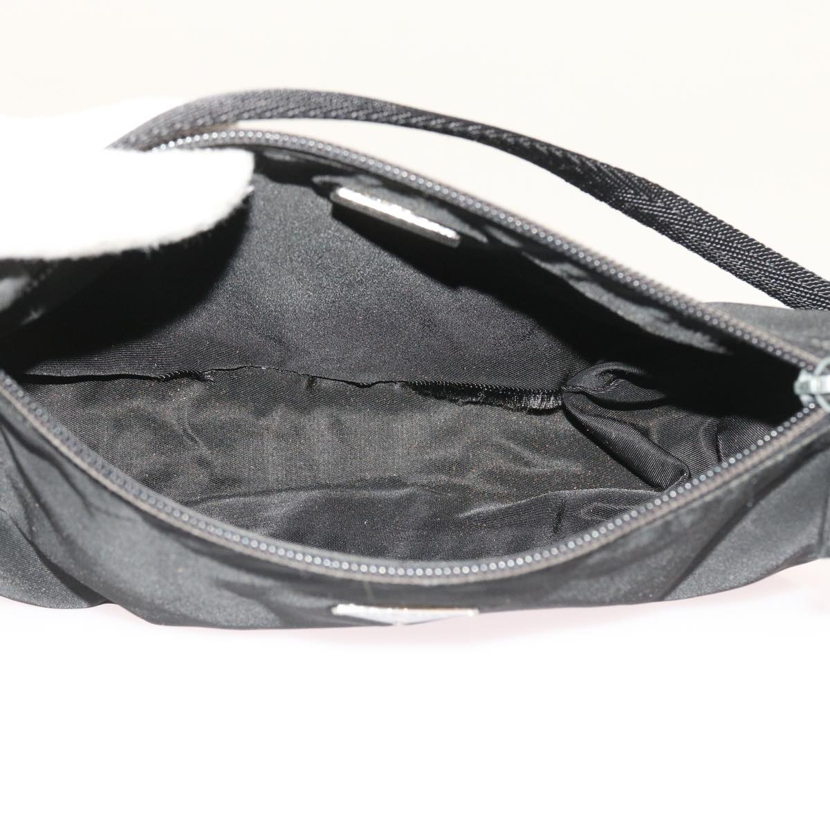 PRADA Sports Hand Bag Pouch Nylon 4Set Black Light Blue Auth ki3595