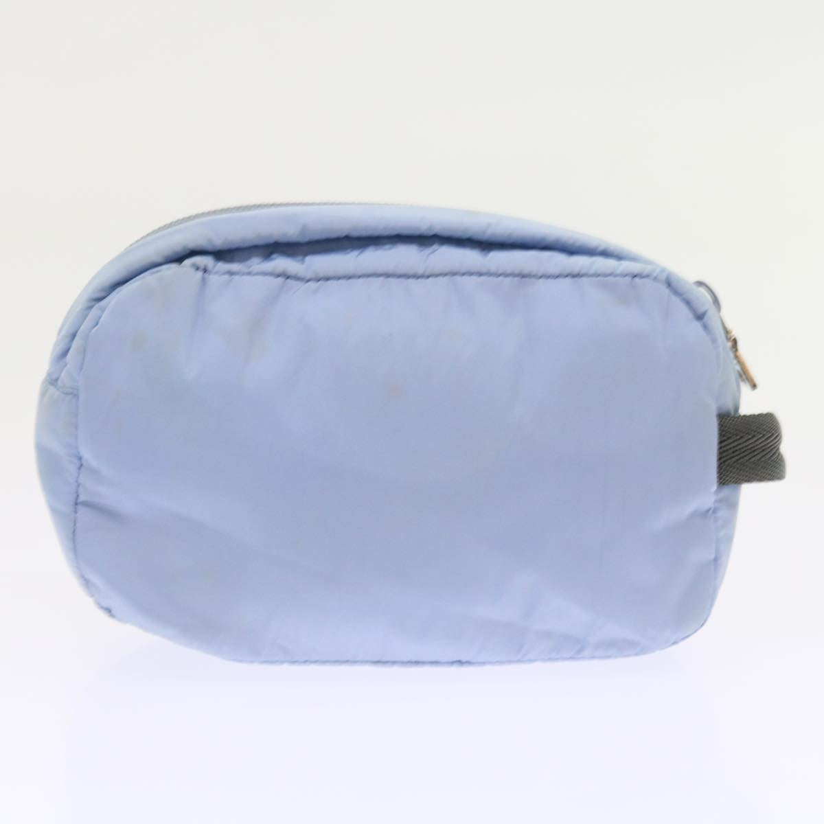 PRADA Sports Hand Bag Pouch Nylon 4Set Black Light Blue Auth ki3595