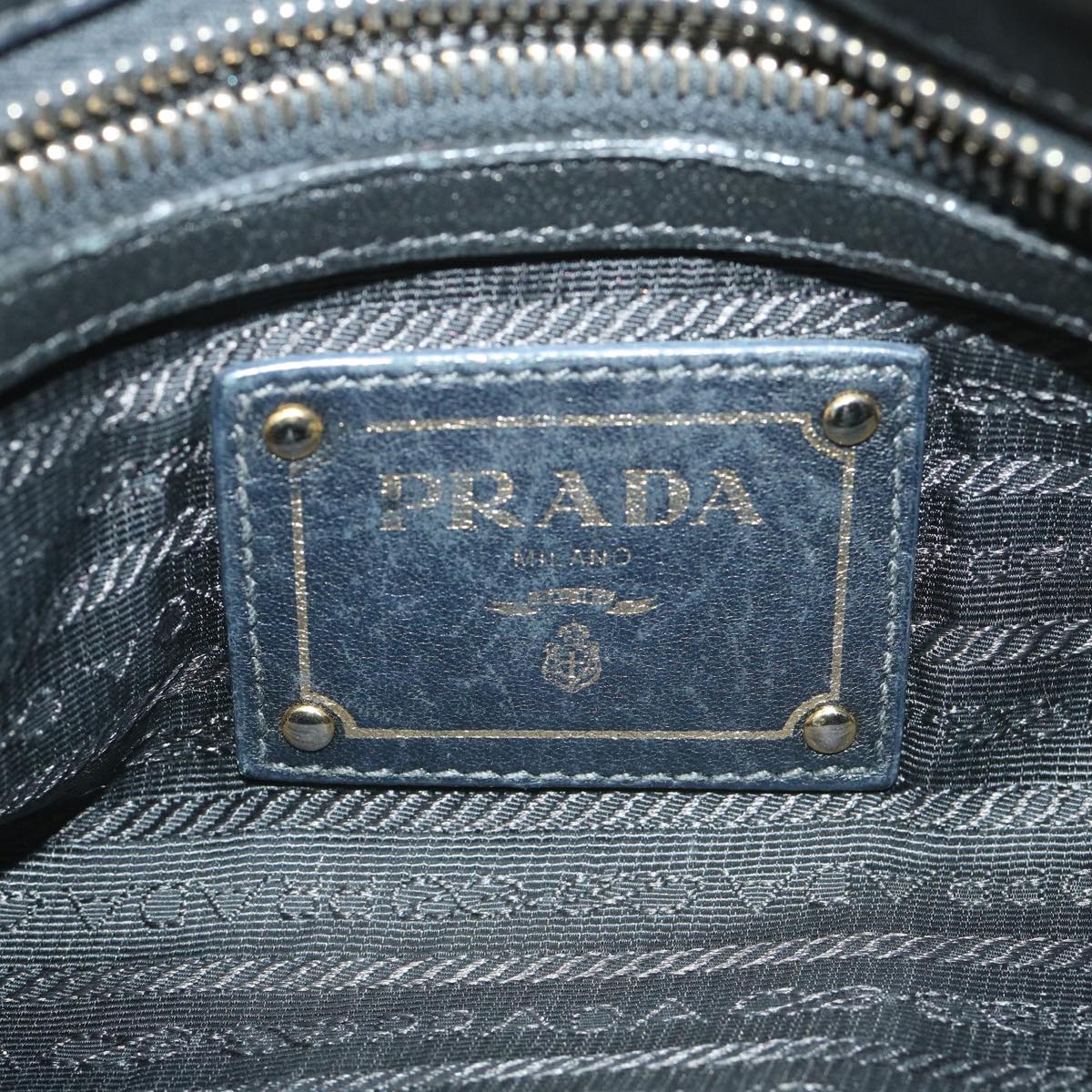 PRADA Hand Bag Nylon 2way Black Auth ki3644