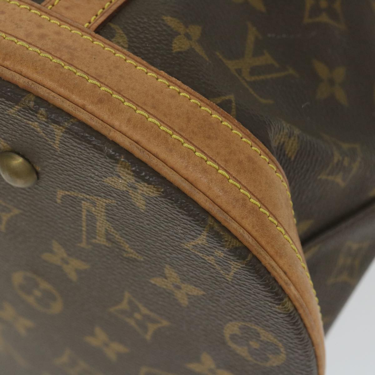 LOUIS VUITTON Monogram Bucket GM Shoulder Bag M42236 LV Auth ki3655