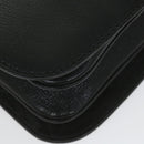 GUCCI Interlocking Shoulder Bag Leather Black 115746 Auth ki3687-14