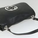 GUCCI Interlocking Shoulder Bag Leather Black 115746 Auth ki3687-6