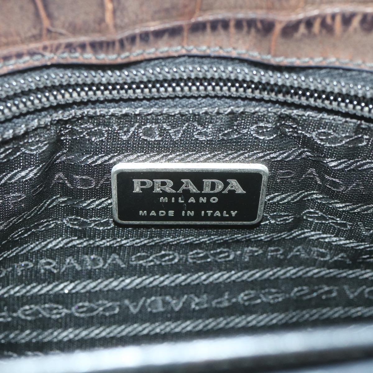 PRADA Shoulder Bag Nylon Green Auth ki3708