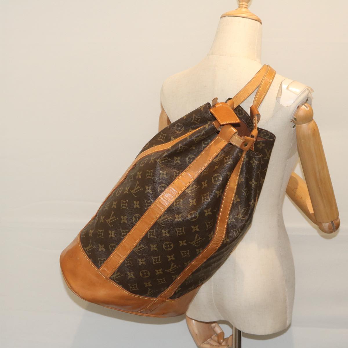 LOUIS VUITTON Monogram Randonnee GM Shoulder Bag M42244 LV Auth ki3725