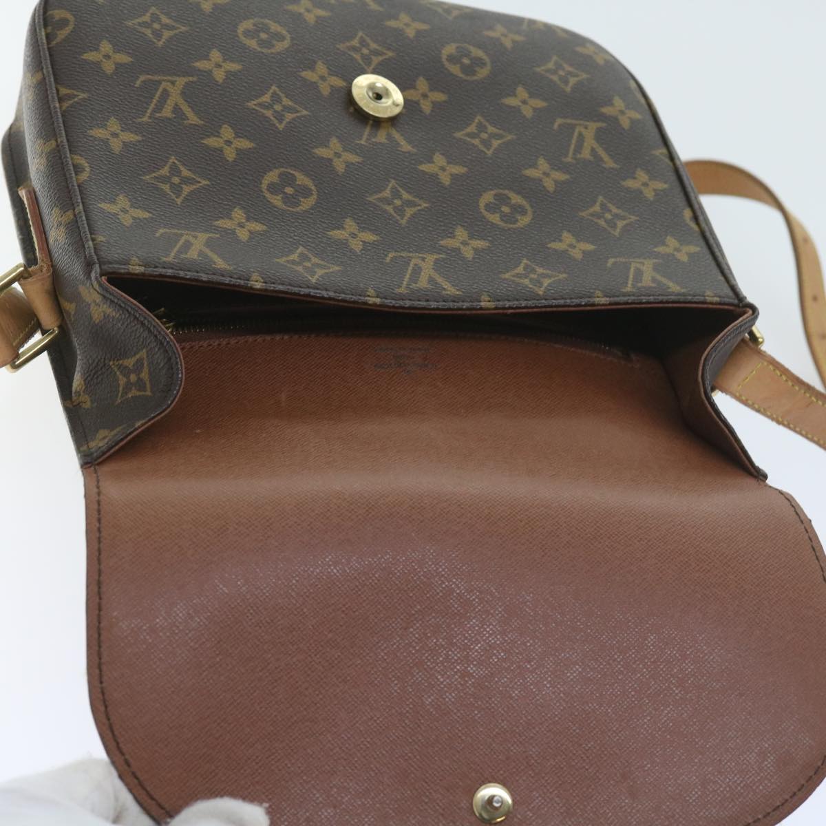 LOUIS VUITTON Monogram Saint Cloud GM Shoulder Bag M51242 LV Auth ki3780