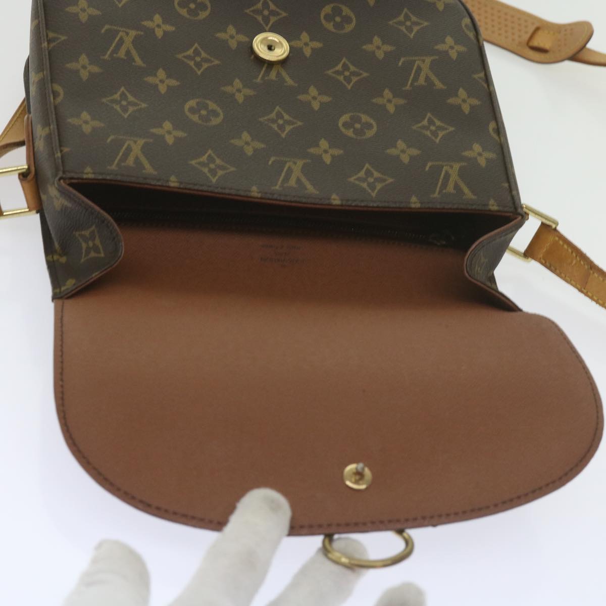 LOUIS VUITTON Monogram Saint Cloud GM Shoulder Bag M51242 LV Auth ki3825