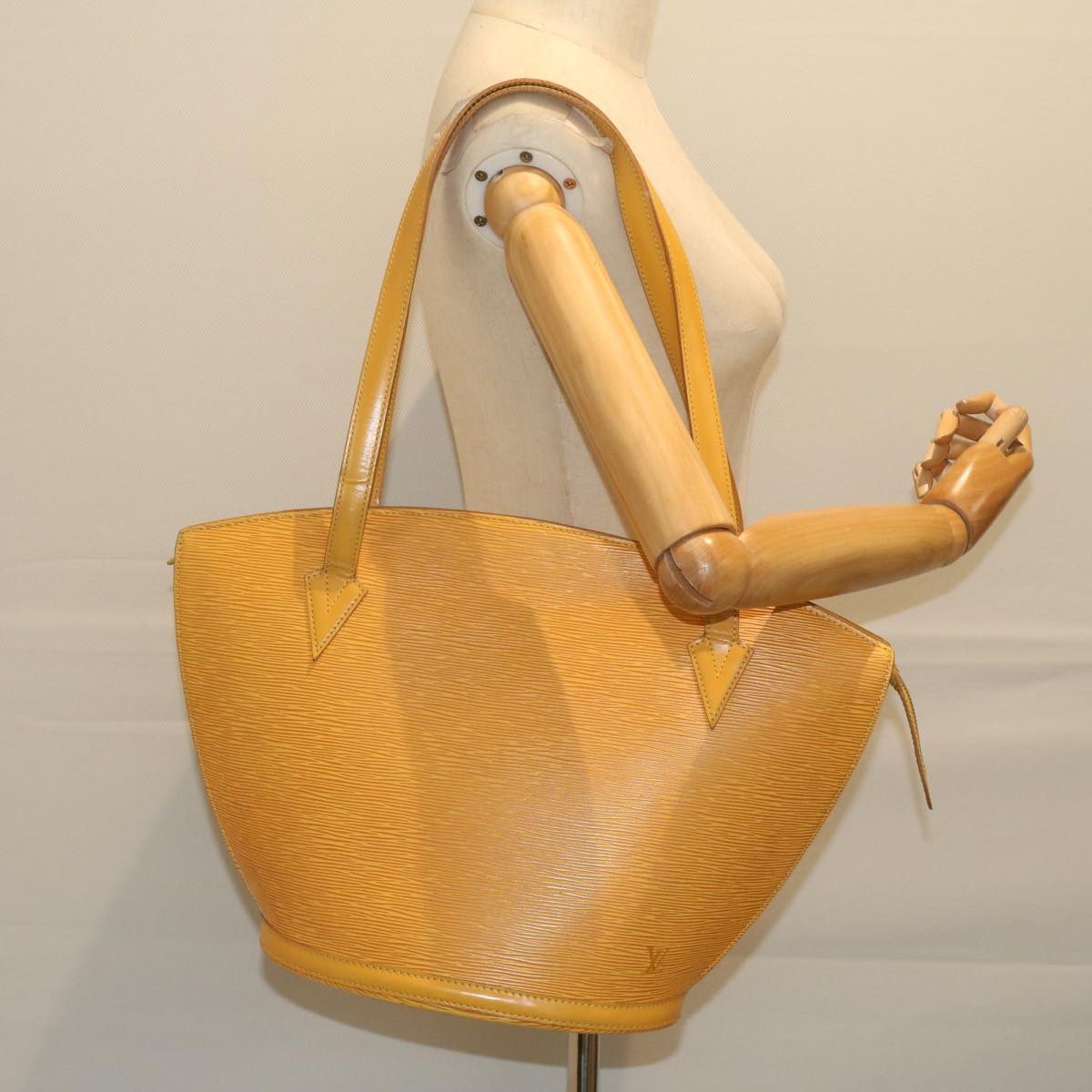 LOUIS VUITTON Epi Saint Jacques Shopping Shoulder Bag Yellow M52269 Auth ki3856