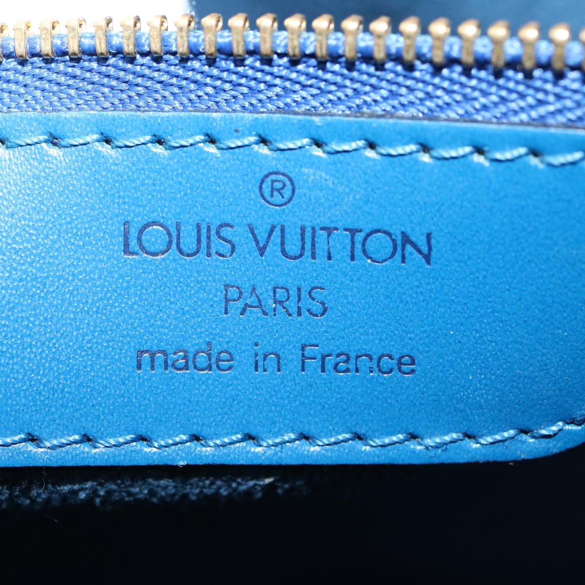 LOUIS VUITTON Epi Saint Jacques Shopping Shoulder Bag Blue M52275 LV Auth ki3857