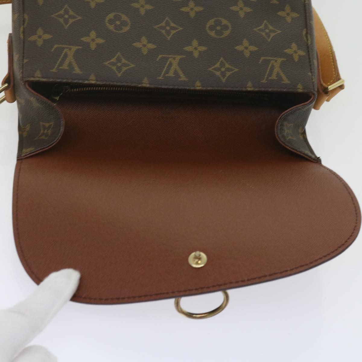 LOUIS VUITTON Monogram Saint Cloud GM Shoulder Bag M51242 LV Auth ki3936