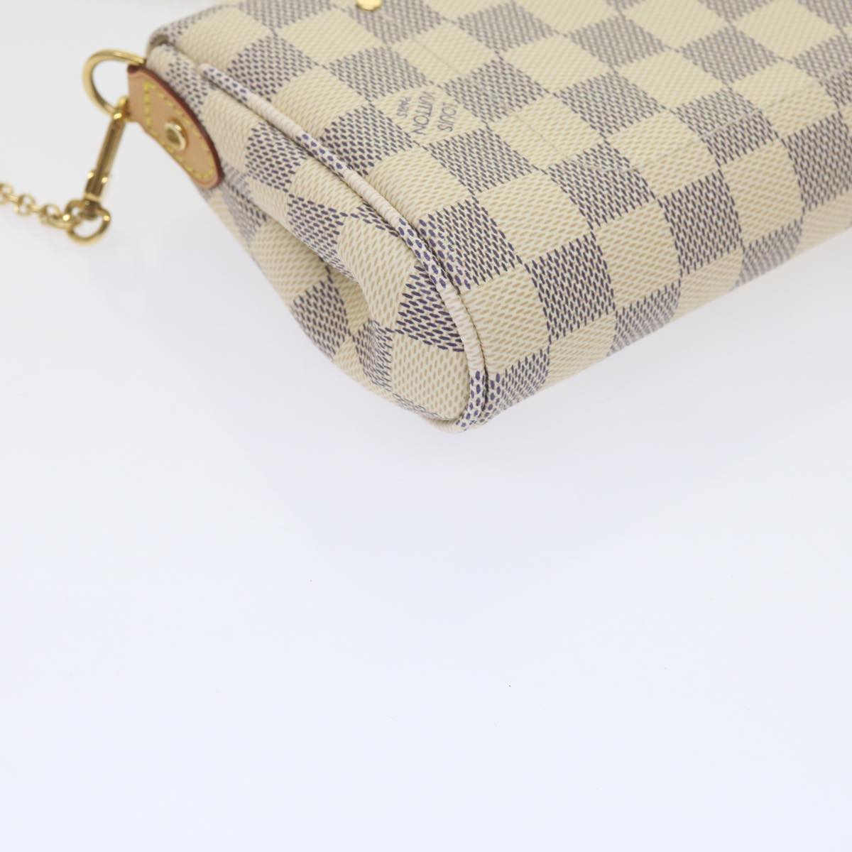 LOUIS VUITTON Damier Azur Favorit MM Shoulder Bag 2way N41275 LV Auth ki3945