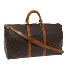 LOUIS VUITTON Monogram Keepall Bandouliere 50 Boston Bag M41416 LV Auth ki3982-1