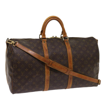 LOUIS VUITTON Monogram Keepall Bandouliere 50 Boston Bag M41416 LV Auth ki3982