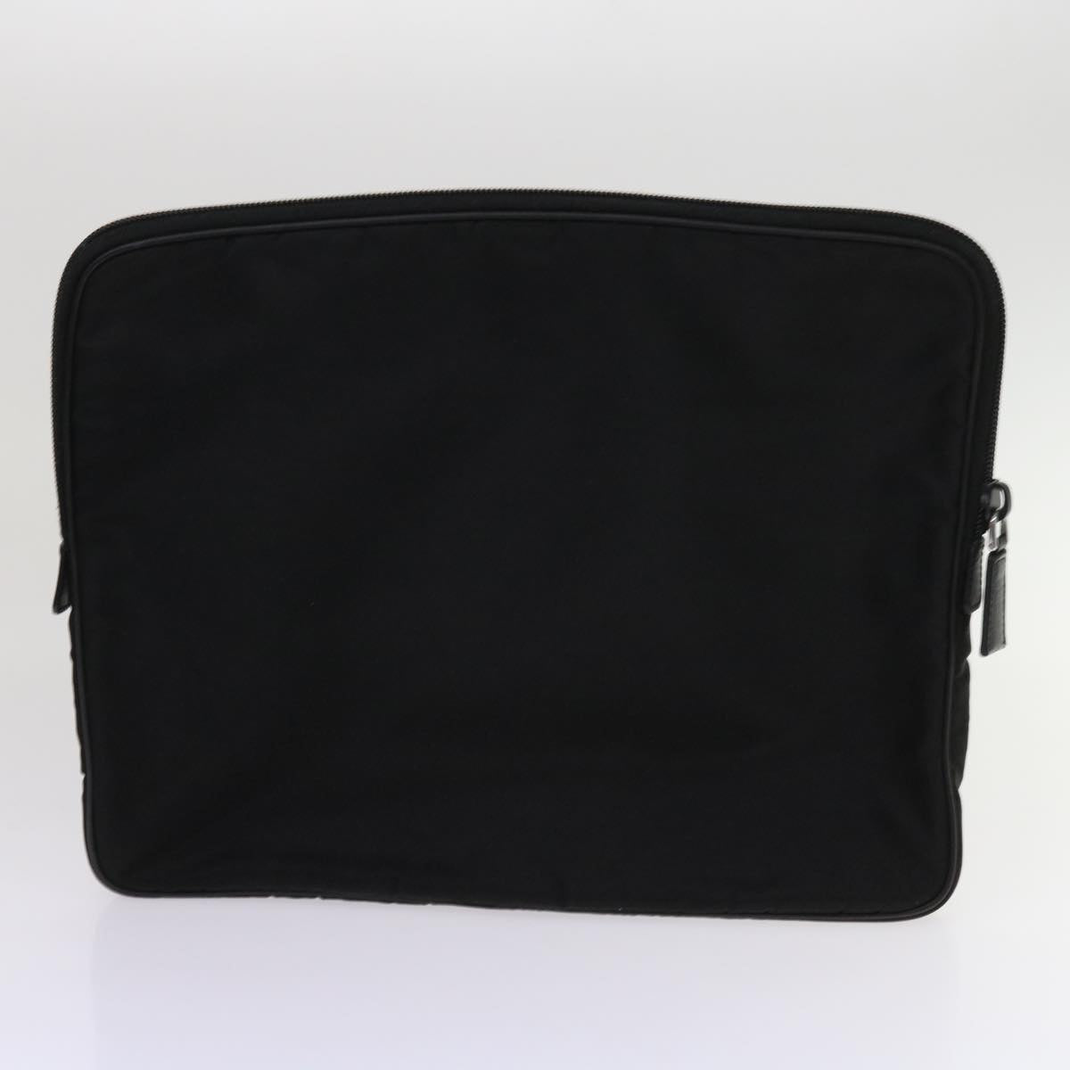 PRADA Business Bag Nylon 2way Black Auth ki3987