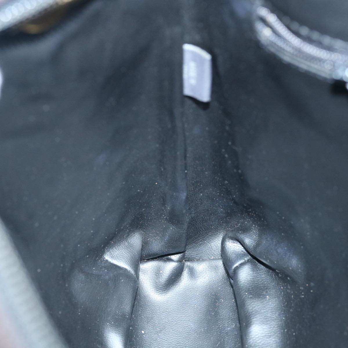BALLY Matelasse Shoulder Bag Leather Black Auth ki4003