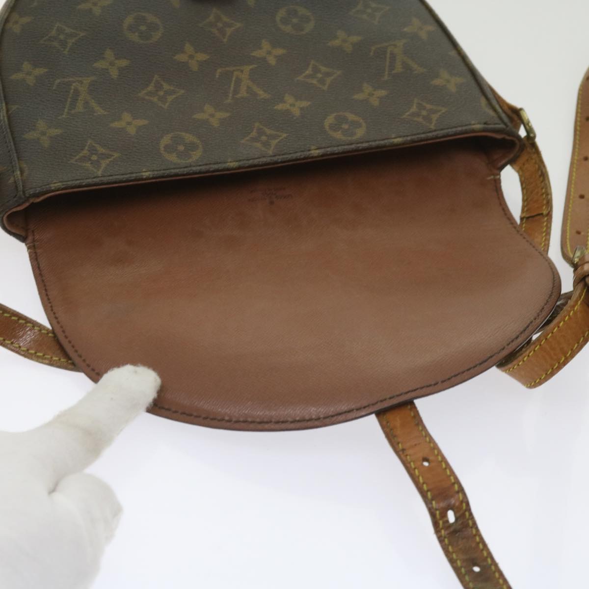 LOUIS VUITTON Monogram Chantilly MM Shoulder Bag M51233 LV Auth ki4008