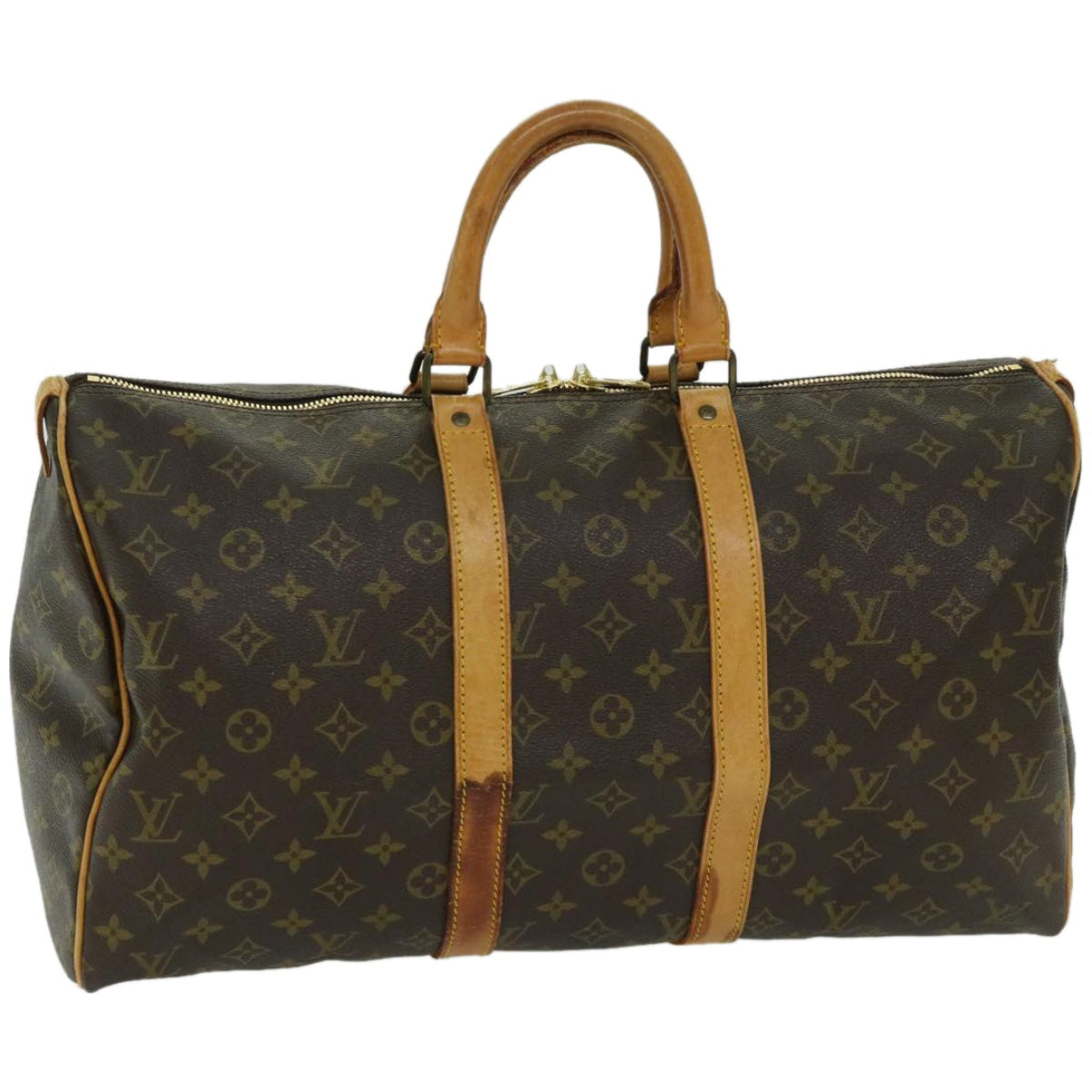 LOUIS VUITTON Monogram Keepall 45 Boston Bag M41428 LV Auth ki4079