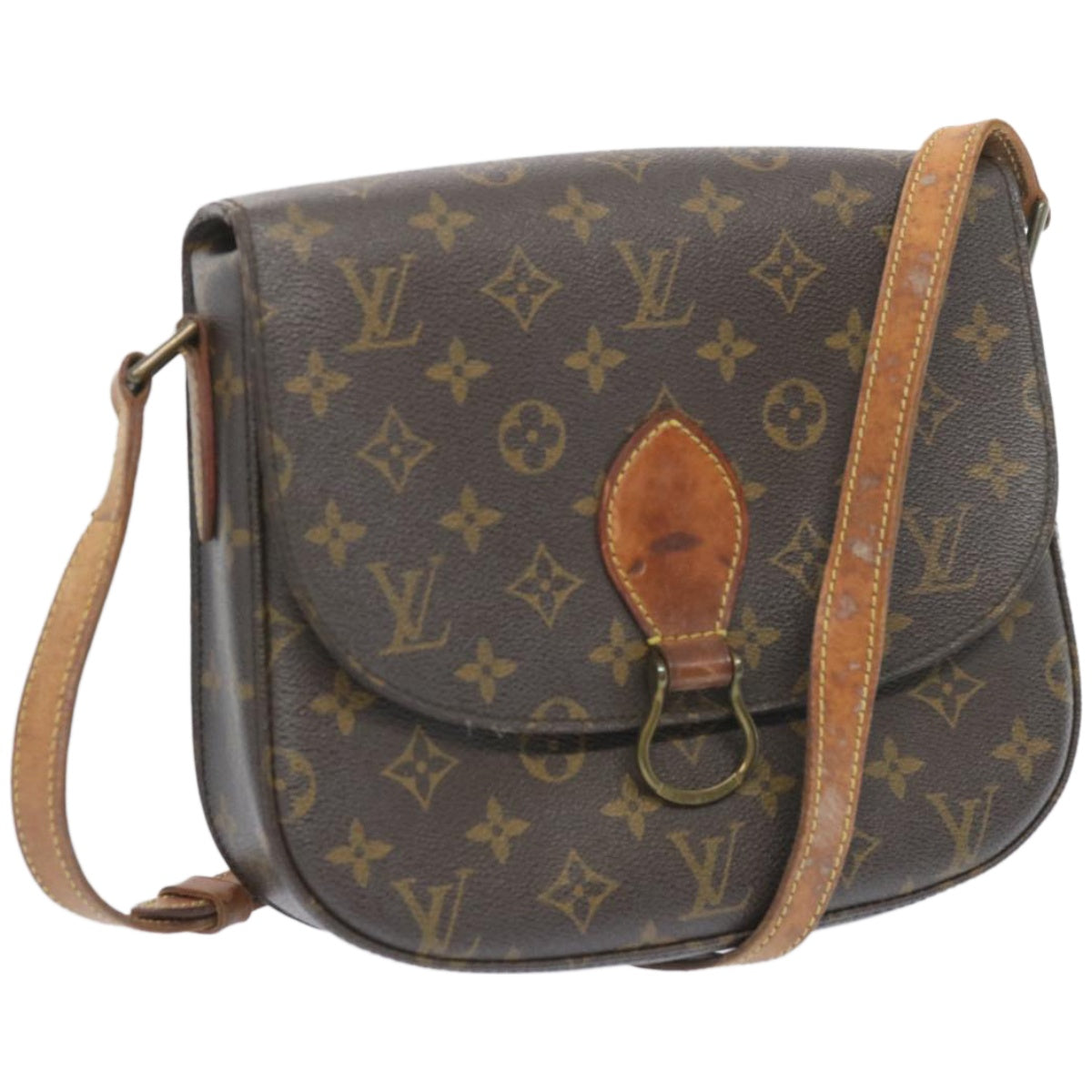 LOUIS VUITTON Monogram Saint Cloud GM Shoulder Bag M51242 LV Auth ki4093