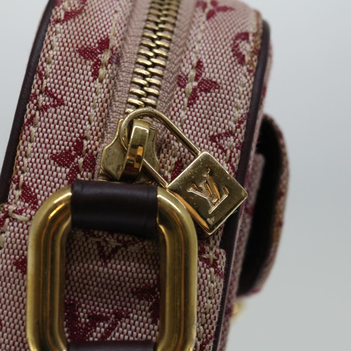 LOUIS VUITTON Monogram Mini Juliet MM Shoulder Bag Red M92219 LV Auth ki4103