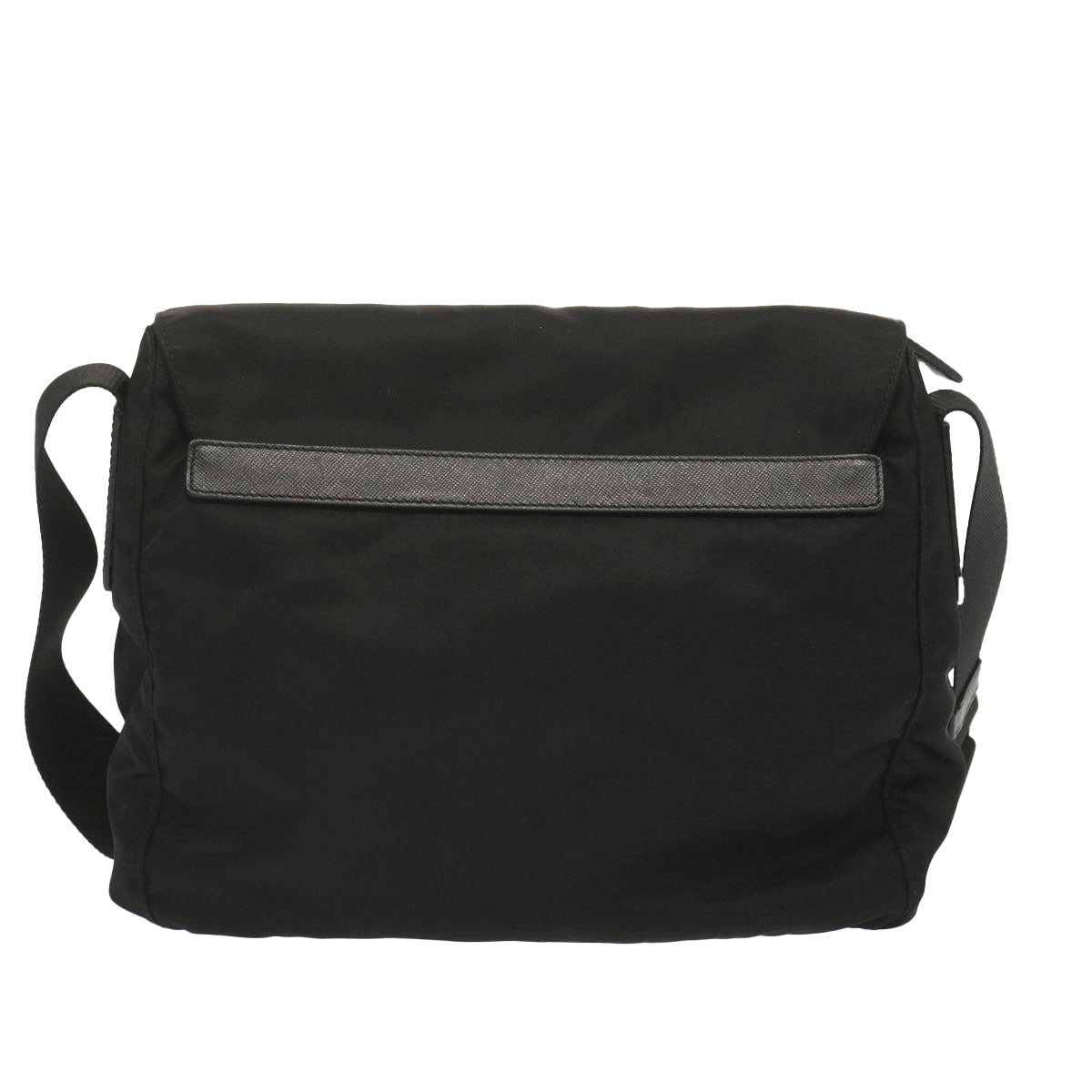 PRADA Shoulder Bag Nylon Black Auth ki4138
