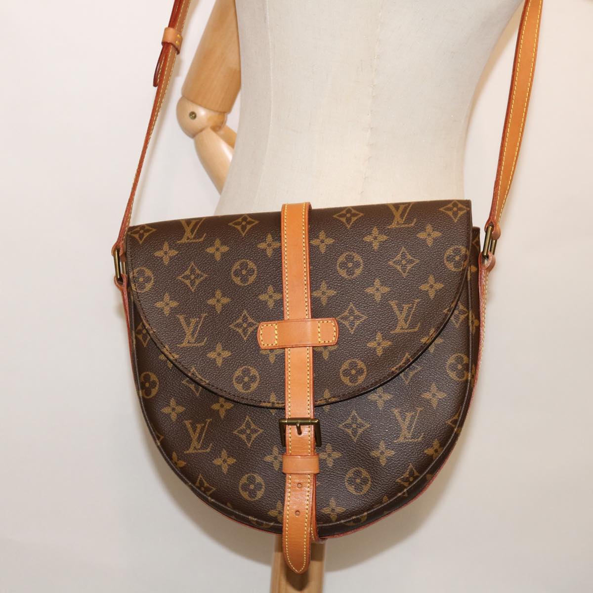 LOUIS VUITTON Monogram Chantilly GM Shoulder Bag M51232 LV Auth ki4140