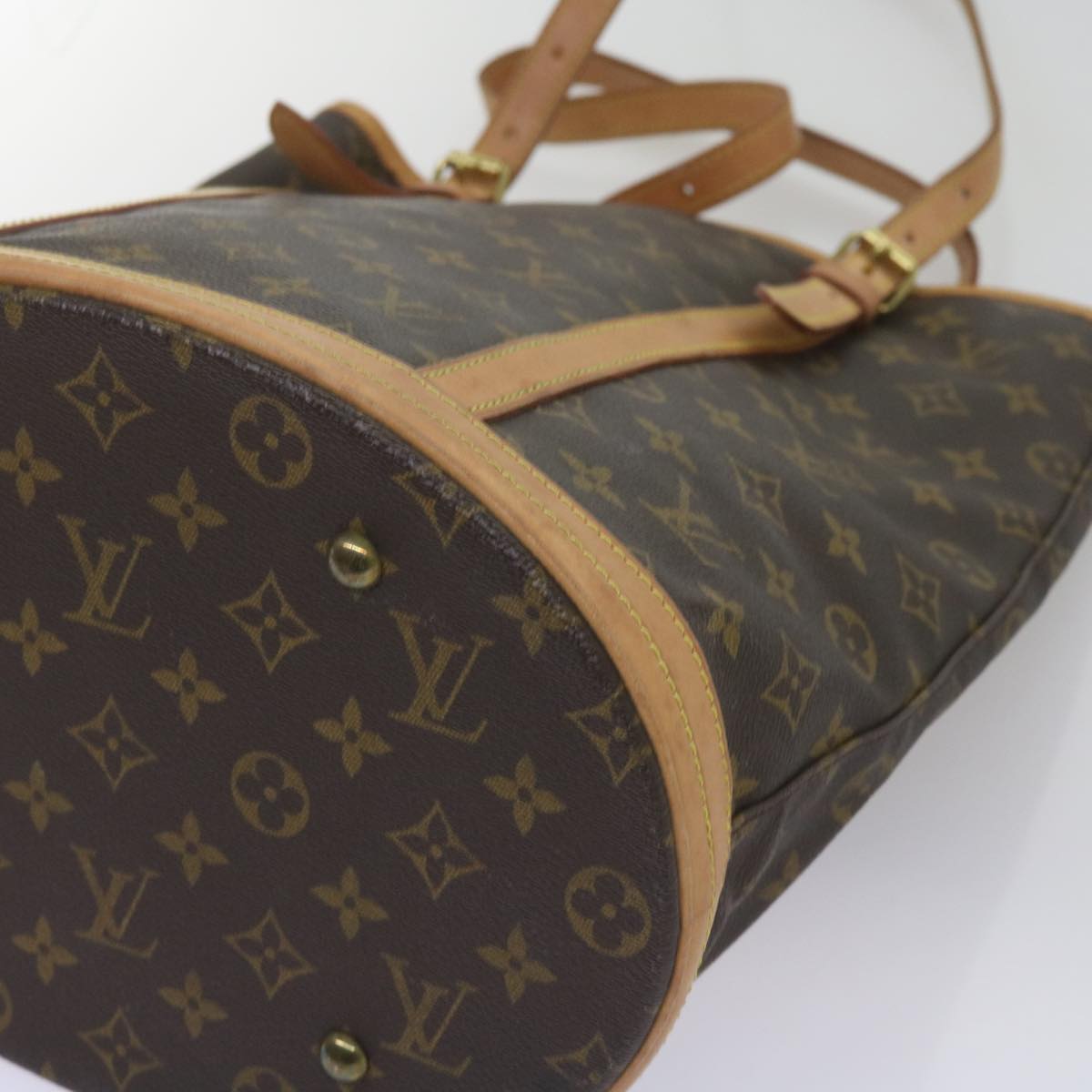 LOUIS VUITTON Monogram Bucket GM Shoulder Bag M42236 LV Auth ki4142