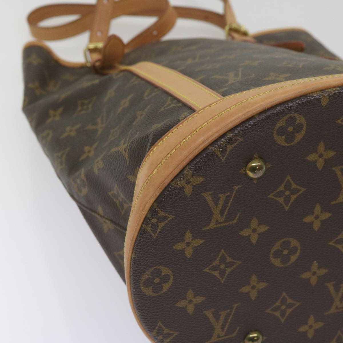 LOUIS VUITTON Monogram Bucket GM Shoulder Bag M42236 LV Auth ki4142