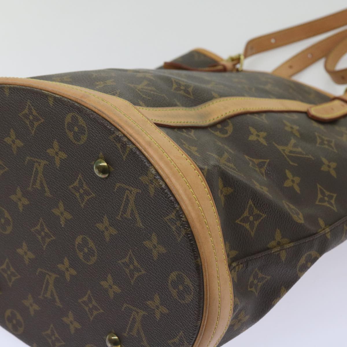 LOUIS VUITTON Monogram Bucket GM Shoulder Bag M42236 LV Auth ki4142