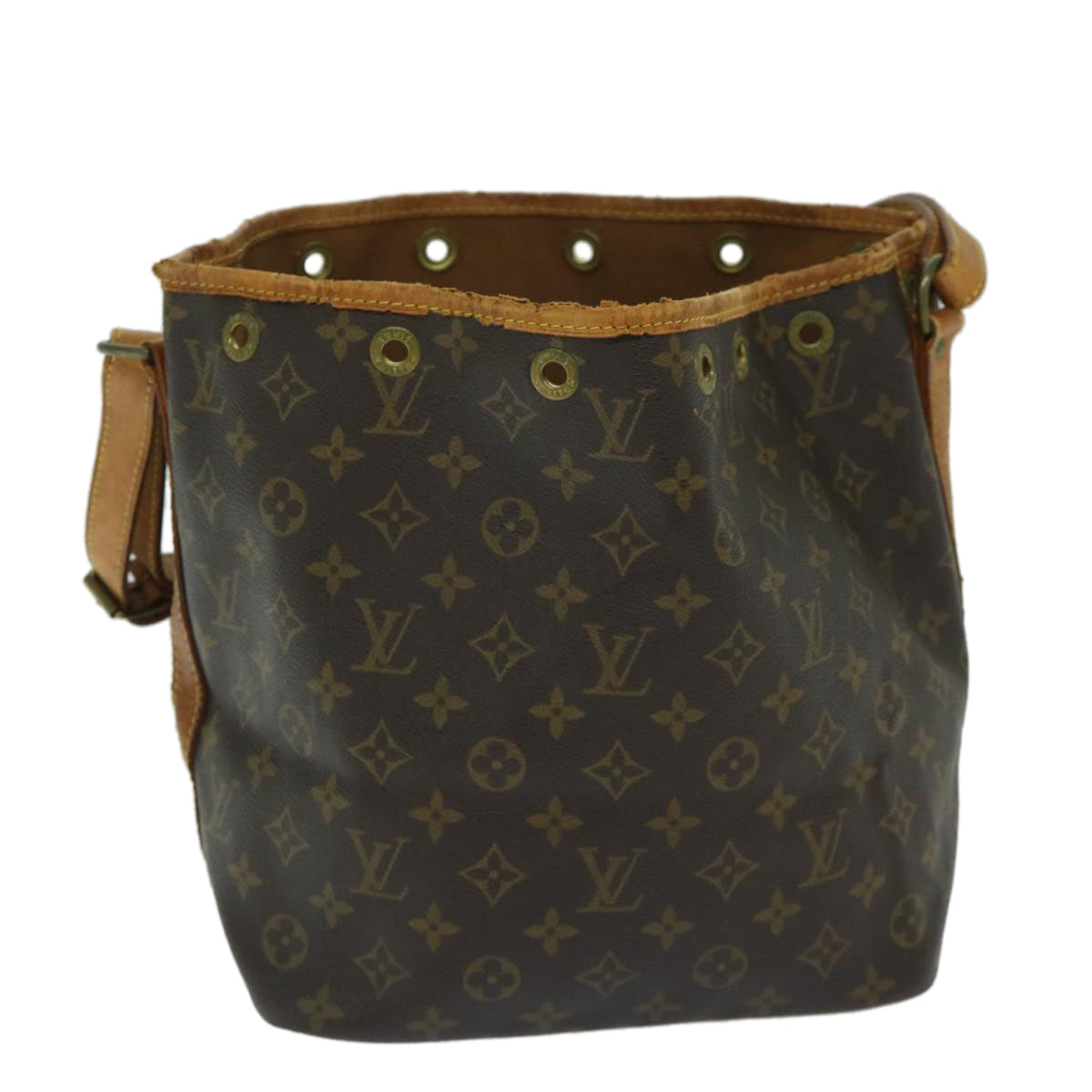 LOUIS VUITTON Monogram Petit Noe Shoulder Bag M42226 LV Auth ki4143