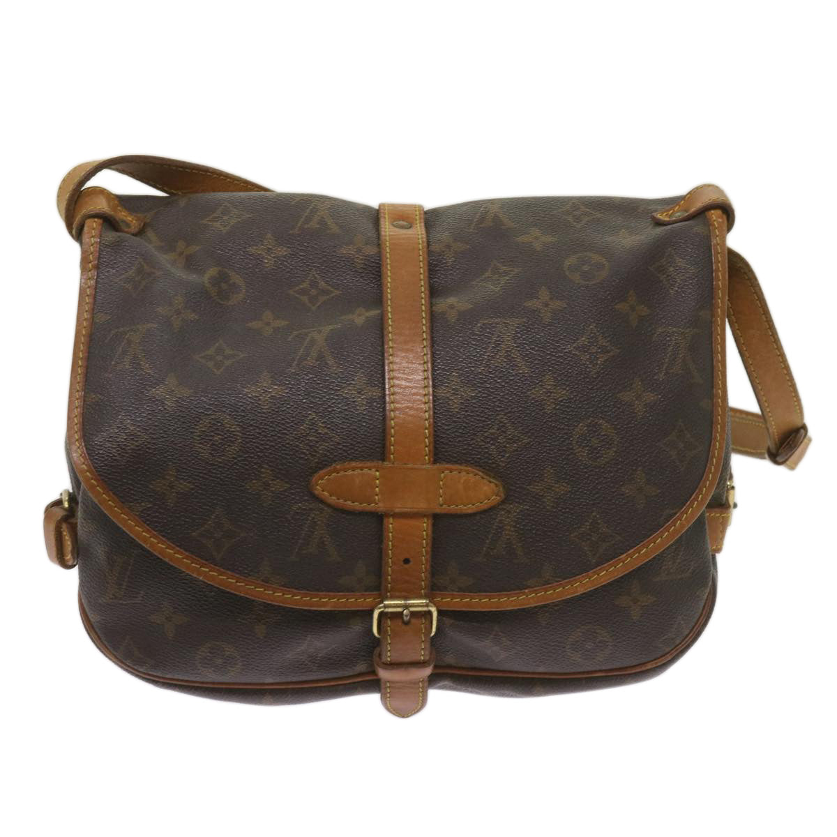 LOUIS VUITTON Monogram Saumur 30 Shoulder Bag M42256 LV Auth ki4158 - 0