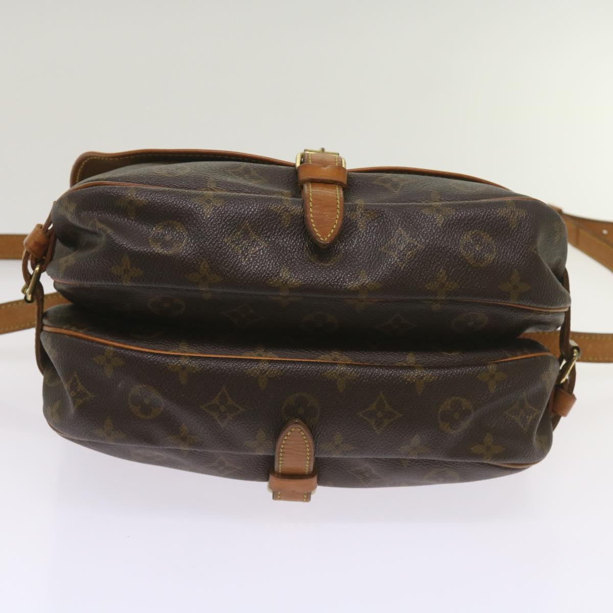 LOUIS VUITTON Monogram Saumur 30 Shoulder Bag M42256 LV Auth ki4158